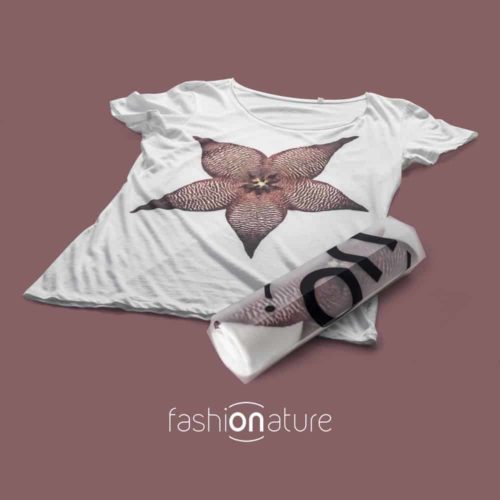 Stapelia White T-Shirt donna sagomata, con cuciture laterali. Tessuto morbidissimo con una piacevole resa al tatto, in 100% cotone