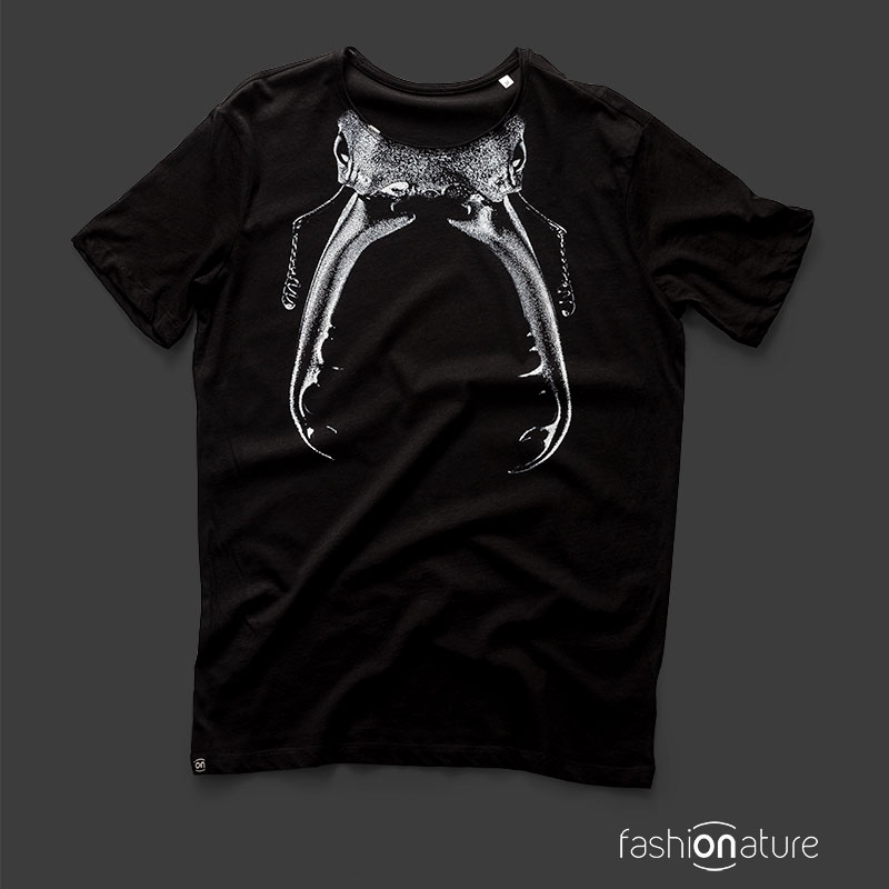 Emanuele Biggi Men’s Stag Beetle Black T-Shirt