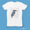 ON T-Shirt Martin pescatore Kingfisher organic cotton - T-shirt Fashionature sono tutte Biologiche al 100% e stampate con inchiostri certificati OEKO-TEX.