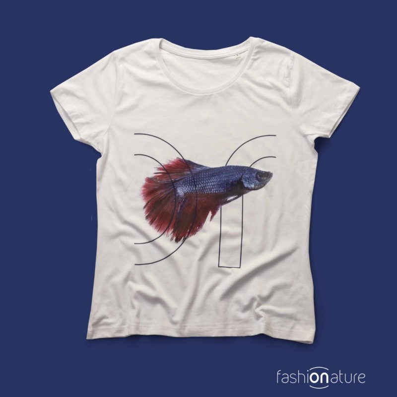 T-shirt_cotone_bio_donna_ Betta splendens_women
