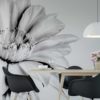 WALLPAPER FLOREALE WHITE Wallpaper - pillow - carta da parati e cuscini ecosostenibili