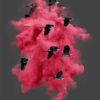 Wallpaper Aironi Fashionature magenta - carta da parati con aironi 2x3 mt