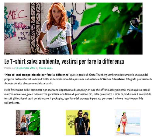 Le T-shirt salva ambiente, vestirsi per fare la differenza