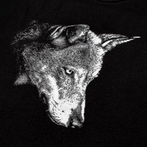 Fashionature Wolf Black T-Shirt oeko-tex BSCI