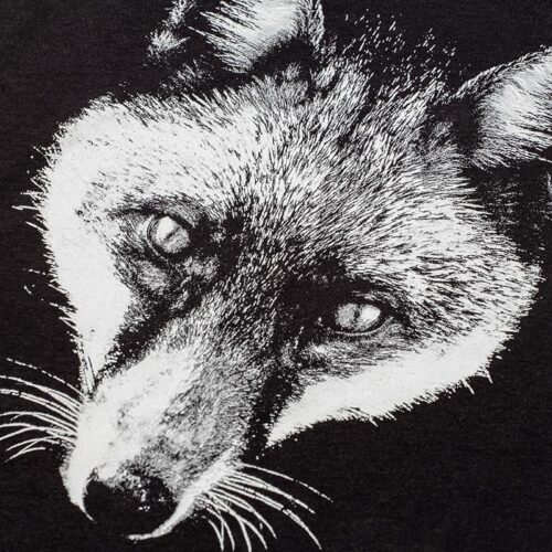 Women’s Fox Black T-Shirt Oeko-tex